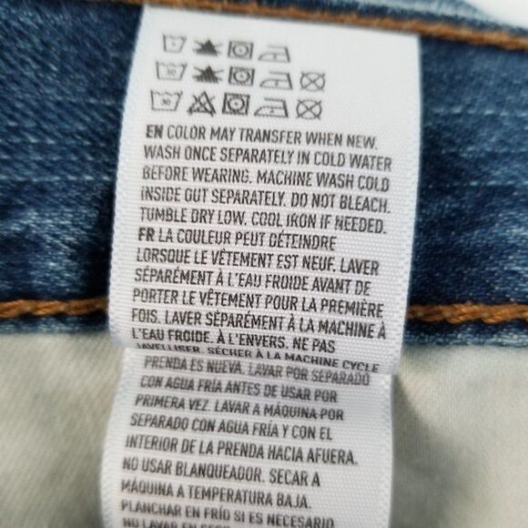 American Eagle Outfitters Jeans Men's 36 Distressed Denim Original Straight Leg - Picture 7 of 11
